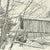 Mid-Century Americana Rustic Lithograph From Pencil Drawing, Covered Bridge Framed. For Sale - Image 13 of 13