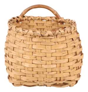 Swedish Wicker Basket, 1900s