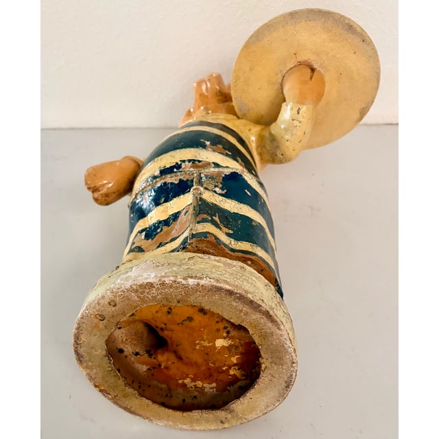 1900 English Antique Butchery Pig Plaster Shop Display Figure For Sale - Image 10 of 13