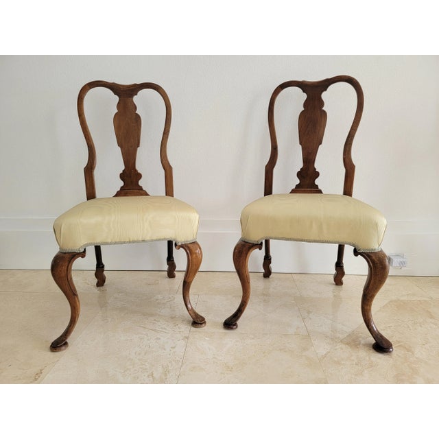 Late 19th C. Queen Anne Side Chairs - a Pair For Sale - Image 12 of 12