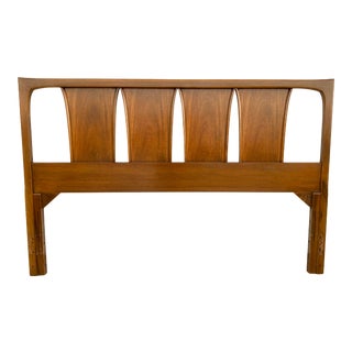 Mid Century Modern Walnut Queen Headboard For Sale
