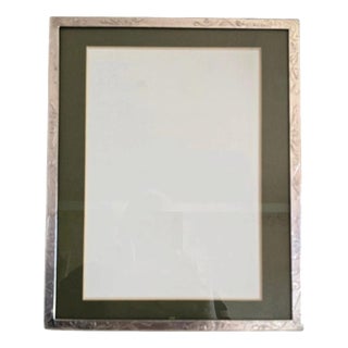 Chinese Export Sterling Silver Planished Photograph Frame from Wai Kee For Sale