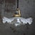 1920s French Art Nouveau Frosted Glass Pendant Light, 1920s For Sale - Image 5 of 7