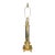 1990s Frederick Cooper Brass Faux Lantern Column Footed Table Lamp For Sale