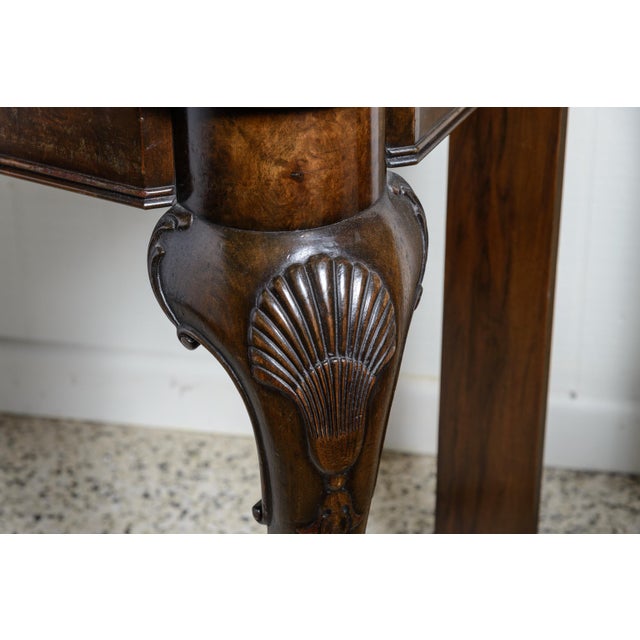 Transitional English/ Irish Mahogany Consoles-a Pair For Sale - Image 4 of 8
