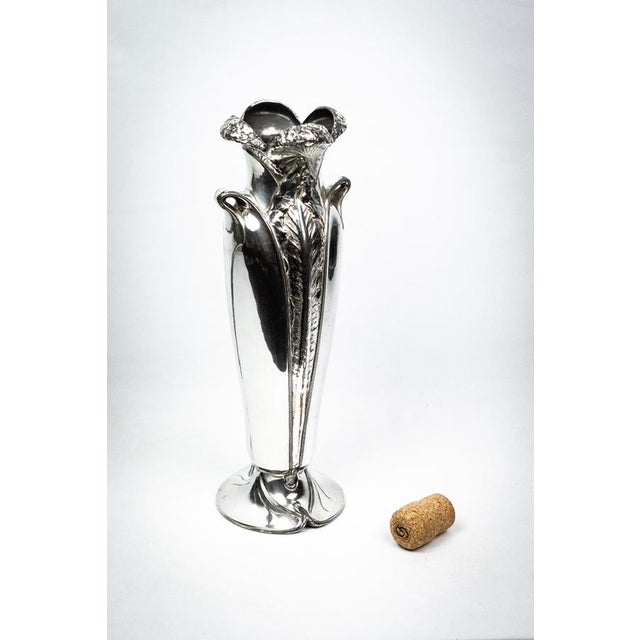 Art Nouveau Gallia Umbella Vase in Silver-Plated Metal from Christofle, 1904 For Sale - Image 7 of 15