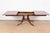 Brown Baker Furniture Style Georgian Banded Mahogany Pedestal Extension Dining Table, Newly Refinished For Sale - Image 8 of 12