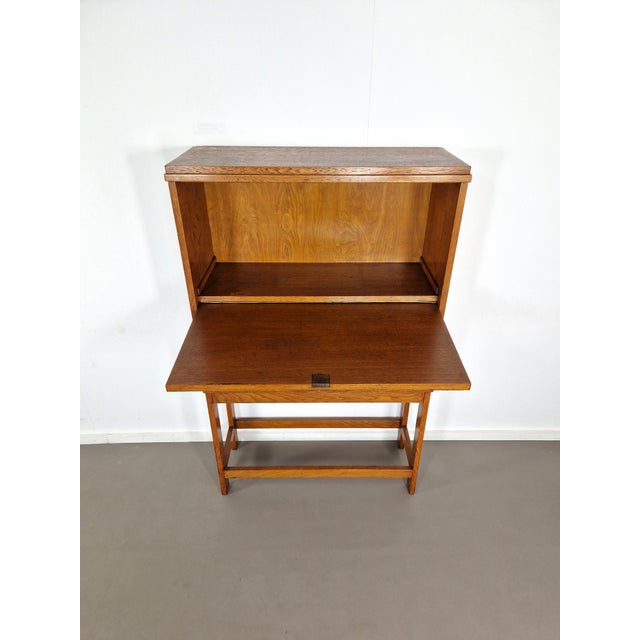 Art Deco Cabinet in Oak, 1930s For Sale - Image 10 of 11