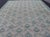 Tribal Vintage Turkish Oushak Rug With All-Over Design in Light Blue For Sale - Image 3 of 13