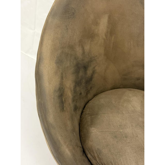 Vintage Pair Milo Baughman for Thayer Coggin Swivel Egg Lounge Chairs, Usa 1960s For Sale - Image 15 of 18