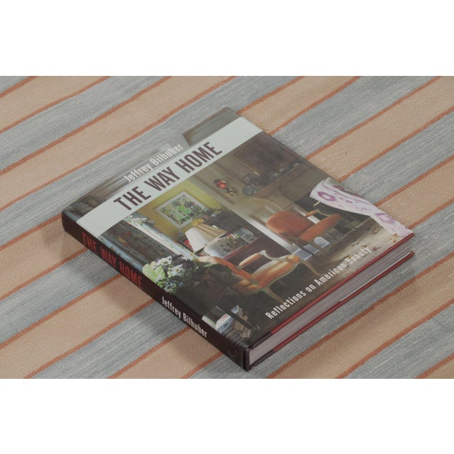 Rug & Kilim’s Contemporary Indian Dhurrie Rug in Light Blue and Brown Stripes For Sale - Image 9 of 9