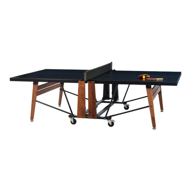 RS Barcelona Folding Ping Pong Table, Black For Sale