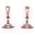 Antique 19th Century Georgian Anglo Irish Blown Glass Cut Crystal Candlesticks - a Pair For Sale