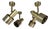 Minimalist Brass Tube Spot Wall Lights, Italy, 1970s, Set of 2 For Sale