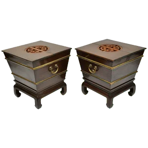 Vintage Mid Century George Zee Wine Coolers/Tables- a Pair