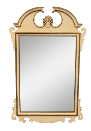 1940's Early American Carved & Patinated Mirror