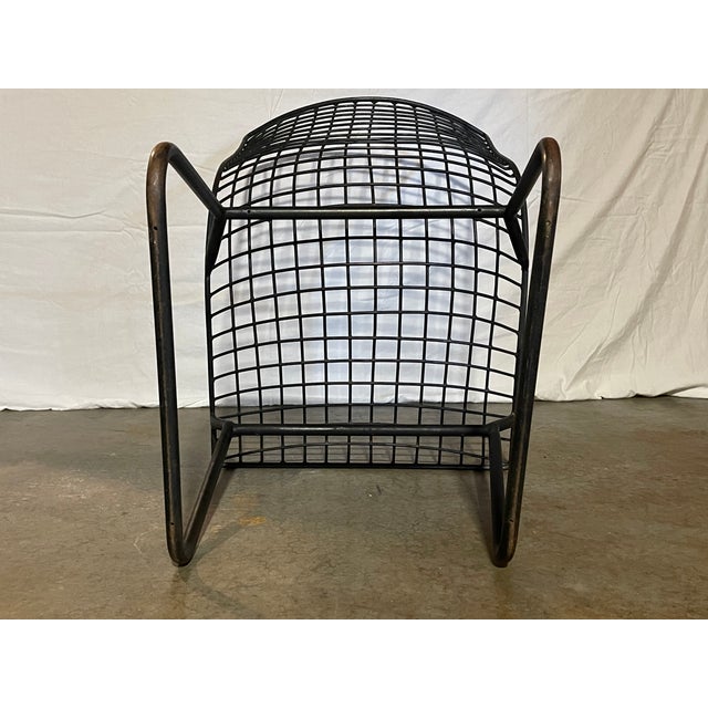 Metal Knoll Style, Mid-Century Modern Metal Wire Chairs - Set of 6 Black For Sale - Image 7 of 14