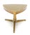 Wood Tomlinson Triangular Marble Top Side End Occasional Table Stand c1970s MINT For Sale - Image 7 of 14