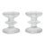 Pair of Iittala Festivo One Ring Glass Candle Holders Signed by Timo Sarpaneva Finland For Sale