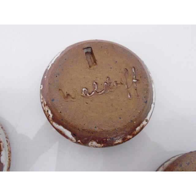 Danish Studio Ceramic Bowls by Jim & Henny Waldorff for Svaneke, 1960s, Set of 9 For Sale - Image 9 of 13