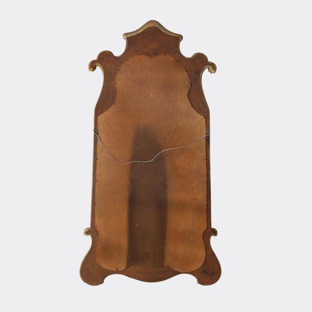 Wood Vintage French Art Nouveau Gilt Wood Mirror Unsigned 20thC For Sale - Image 7 of 8