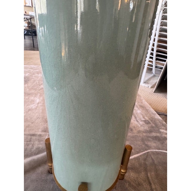 Coastal Boca Celadon Lamp For Sale In Jacksonville, FL - Image 6 of 10