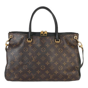 Black Monogram Canvas Pallas Tote MM