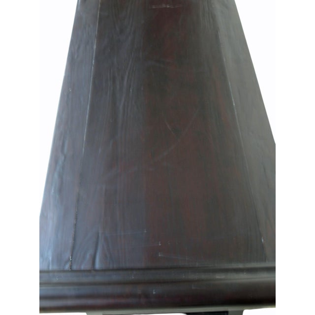 Wood 19th Century Antique Chinese Elm Everted Flange Altar Sideboard For Sale - Image 7 of 8