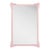 Fleur Home Garden District Napoleon Rectangle Mirror in Authentic Pink, 36x48 For Sale