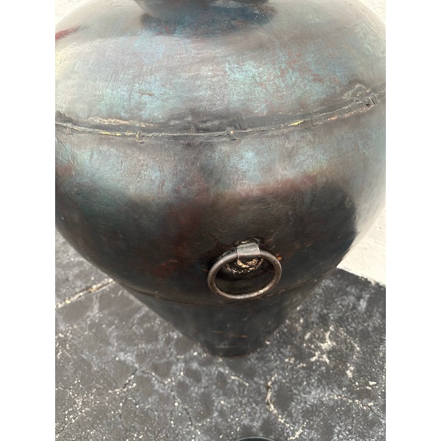 Vintage Monumental India Iron Pot For Sale - Image 10 of 12