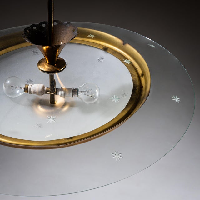 Vintage Pendant Lamp, Italy, 1950s For Sale - Image 9 of 16