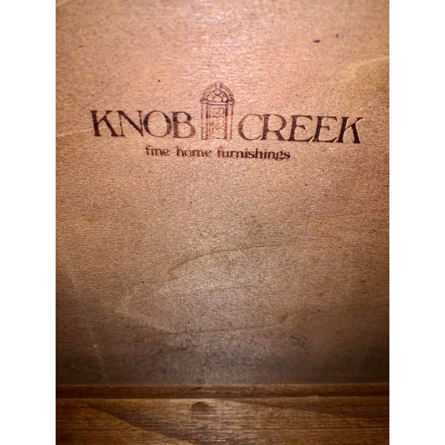 Vintage Mid Century Modern Knob Creek Burl Wood Nesting Tables - Set of 2 For Sale - Image 11 of 13