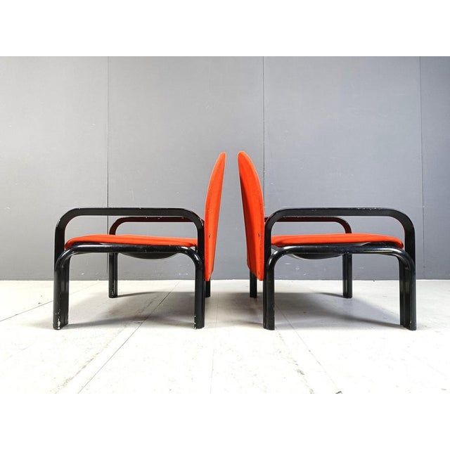 L54 Armchairs attributed to Gae Aulenti for Knoll, 1970s, Set of 2 For Sale - Image 9 of 11