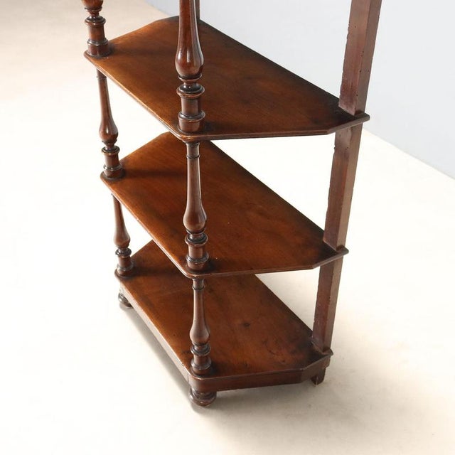 Wood Louis Philippe Walnut Shelf For Sale - Image 7 of 9