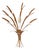 Italian Gilt Metal Wall Sconce with Leaves and Ears of Wheat, 1960s For Sale
