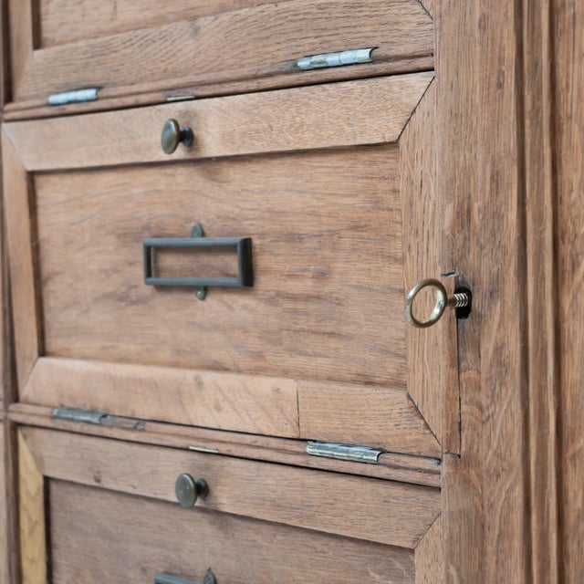 Oak Notary Cabinet, 1930s For Sale - Image 6 of 8