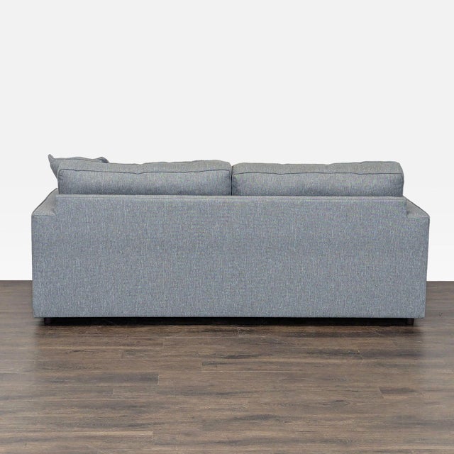 2010s Room & Board 3-Seat Modern Gray Sofa With Pillow For Sale - Image 5 of 9