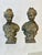 Metal Vintage Busts, a Pair For Sale - Image 7 of 7