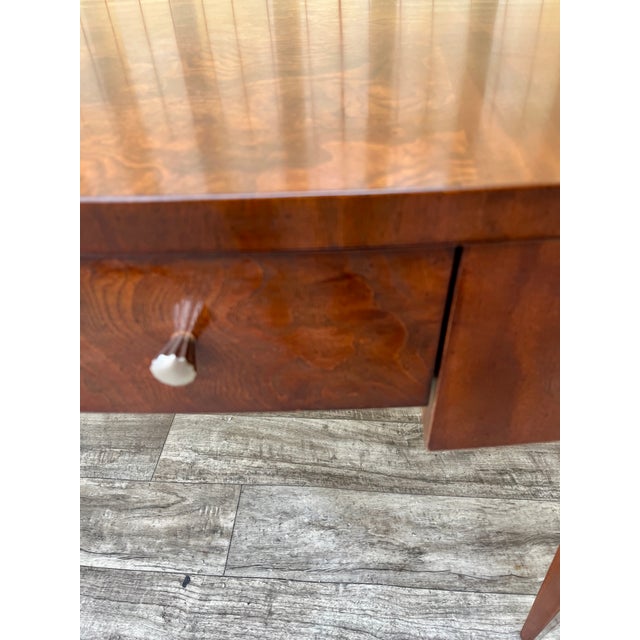 Brown Late 20th Century Inlaid Writing Desk by Hickory & White Furniture. For Sale - Image 8 of 17