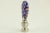 Contemporary Blue Millefiori Glass Lamp Finial For Sale - Image 3 of 4