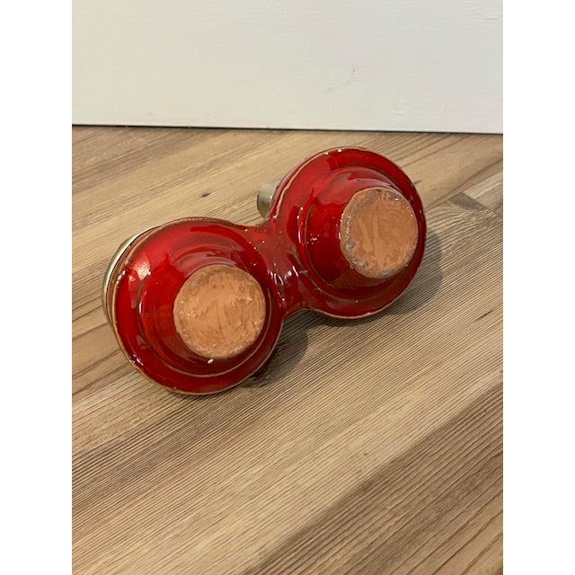 Mid 20th Century Vintage Moroccan Double Mini Tagine Spice Holder For Sale - Image 5 of 5