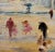 Edmond Langotiere -Children W/Parents at the Park in Paris-Oil Painting For Sale - Image 4 of 10