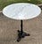 Metal Vintage French Marble Top Pub Table For Sale - Image 7 of 9