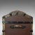 1910s Edwardian Antique English Dome Top Trunk, Oak, Carriage Chest, Coffer For Sale - Image 11 of 12