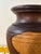 Vintage Mid Century Turned Walnut Vase, Studio Wood Art, Arts and Crafts Decor For Sale In Miami - Image 6 of 7
