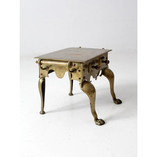 Brass Antique Brass Footman For Sale - Image 8 of 10