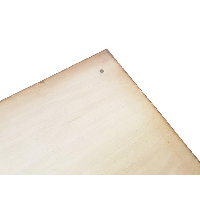 Vintage Italian Teak Wood & Green Glass Coffee Table, 1960s For Sale - Image 13 of 14