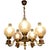 Vintage Empire Victorian French 5-Arm Brass Lion Head Chandelier with Etched Globes and Crystal Glass, 1950s For Sale - Image 17 of 17