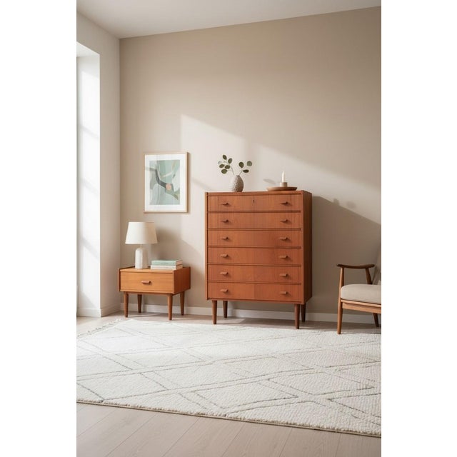Danish Teak Chest of 6 Drawers, 1960s For Sale - Image 6 of 8