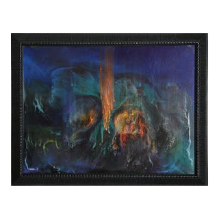 Un Fuego Magico (Variation), Signed Oil Painting by Leonardo Nierman For Sale